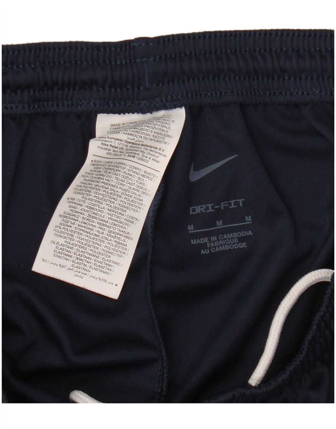 Pantaloni da tuta Nike Dri Fit da uomo, poliestere medio blu navy