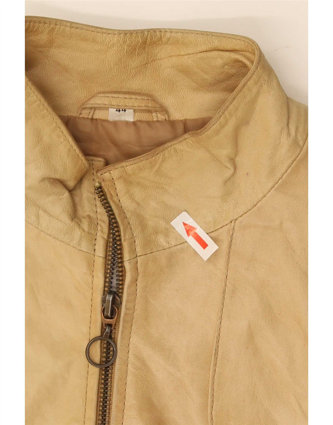 Giacca In Pelle Donna Conbipel IT 44 Beige Medio