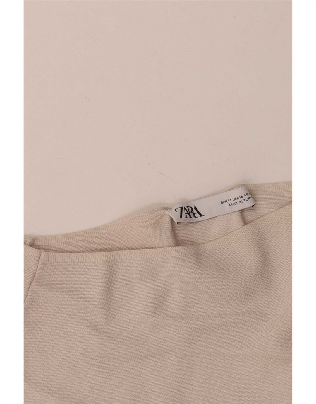 Top Zara da donna con spalle scoperte UK 12 bianco medio