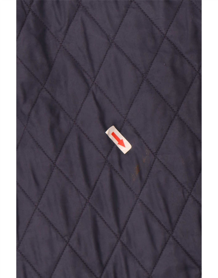 Giacca trapuntata da donna Barbour UK 14 Large Blu Navy in poliammide