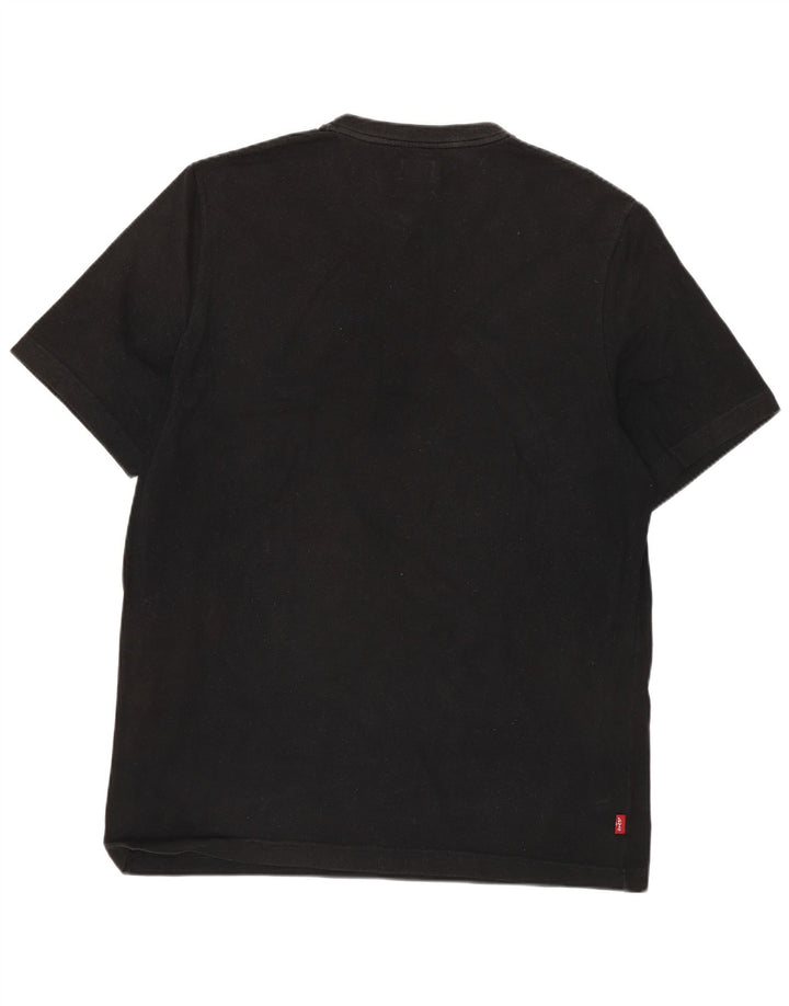 T-shirt da uomo LEVI'S Top grande in cotone nero