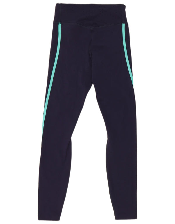 Leggings Nike Dri Fit da donna UK 4 XS nylon blu navy