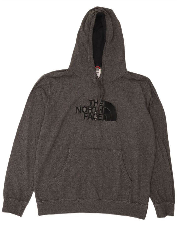 Felpa con cappuccio grafica da uomo The North Face 2XL cotone grigio