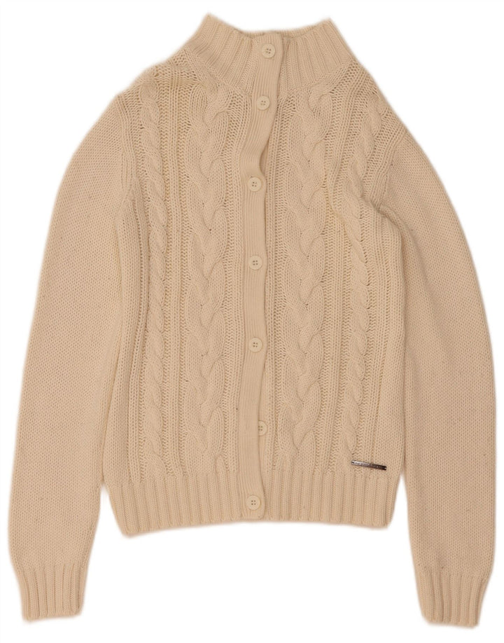 Maglione cardigan da donna North Sails UK 12 cotone bianco sporco medio