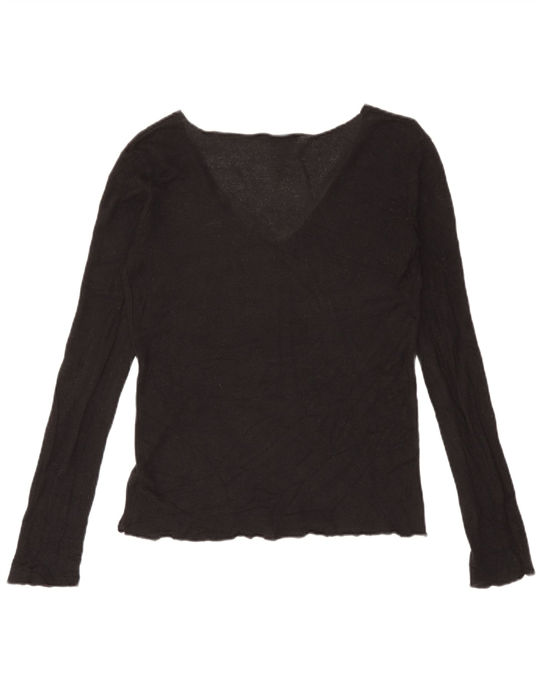 Top Zara da donna a maniche lunghe UK 10 Small Nero
