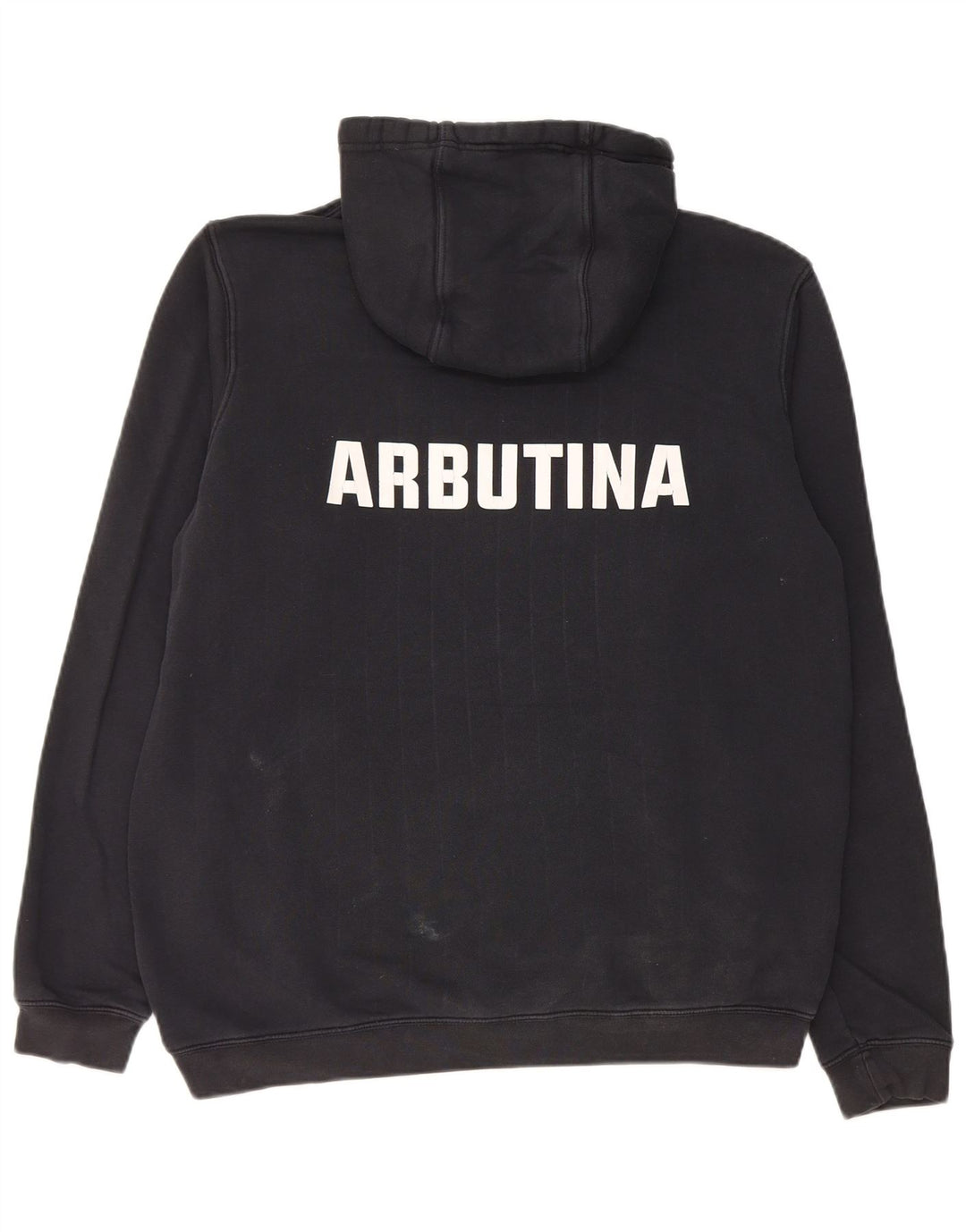 Felpa con cappuccio grafica Nike da uomo in cotone nero medio