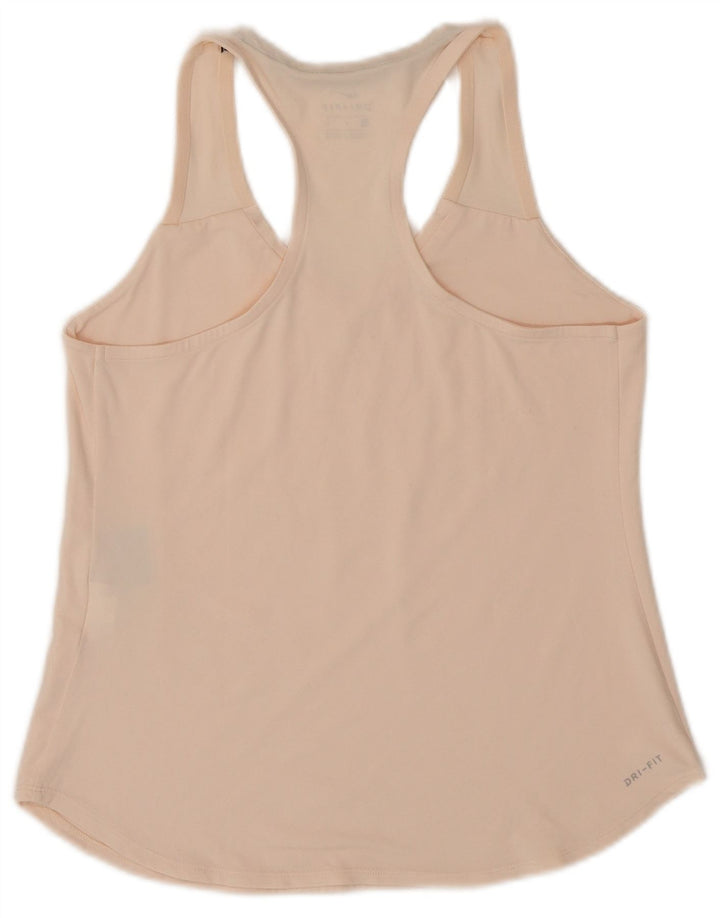 Canotta Nike Dri Fit da donna UK 12 poliestere rosa medio