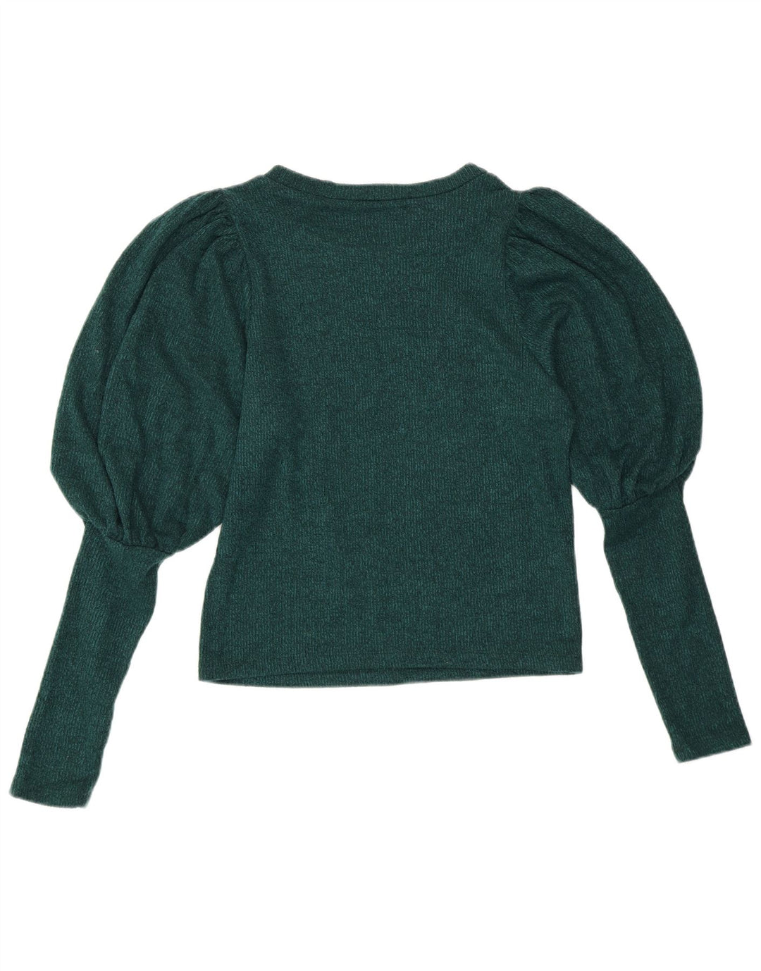 Maglione ZARA da donna con scollo a barca UK 10 piccolo verde