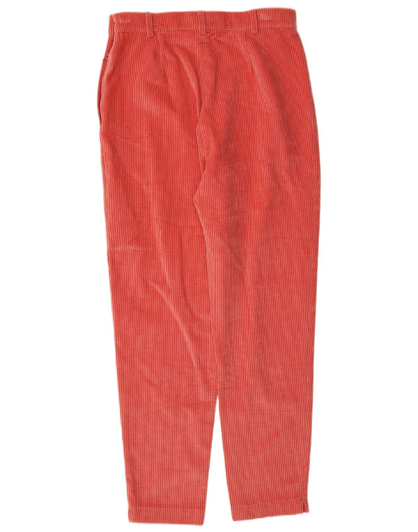 Pantaloni in velluto a coste affusolati Belfe & da donna IT 46 Large W30 L30 Cotone rosso