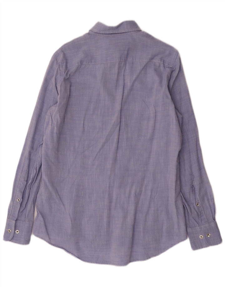 FRED PERRY Camicia Slim Fit da Uomo Piccola in Cotone Blu