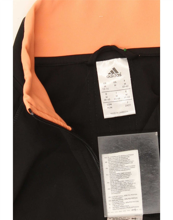 Giacca da ginnastica Adidas Climalite da donna UK 12/14 media nera