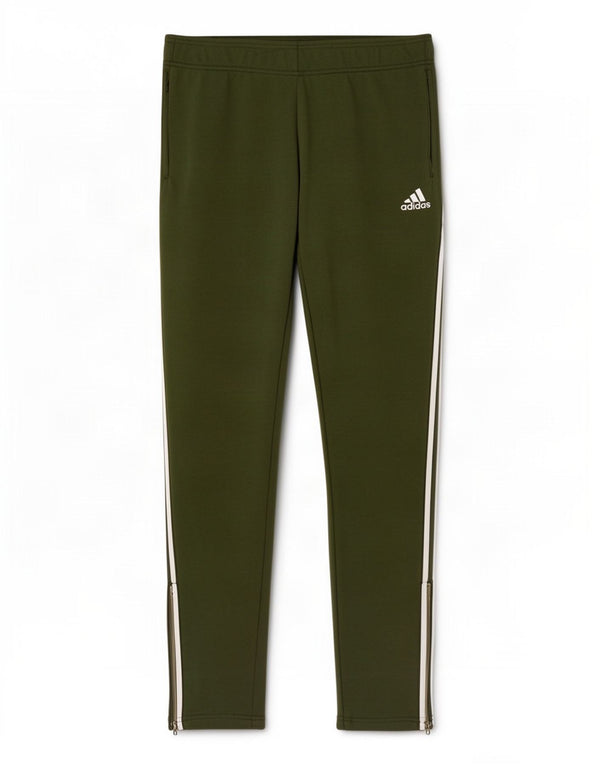 Pantaloni da tuta slim da donna Adidas UK 12/14 Sport in cotone verde medio