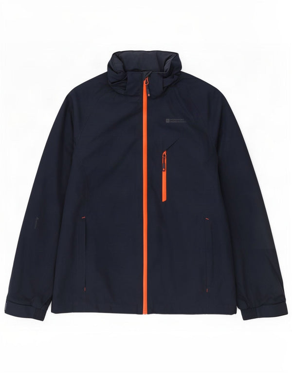 Giacca a vento con cappuccio da uomo Mountain Warehouse UK 38 Medium Blu Navy