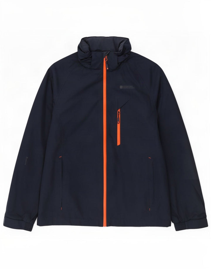 Giacca a vento con cappuccio da uomo Mountain Warehouse UK 38 Medium Blu Navy
