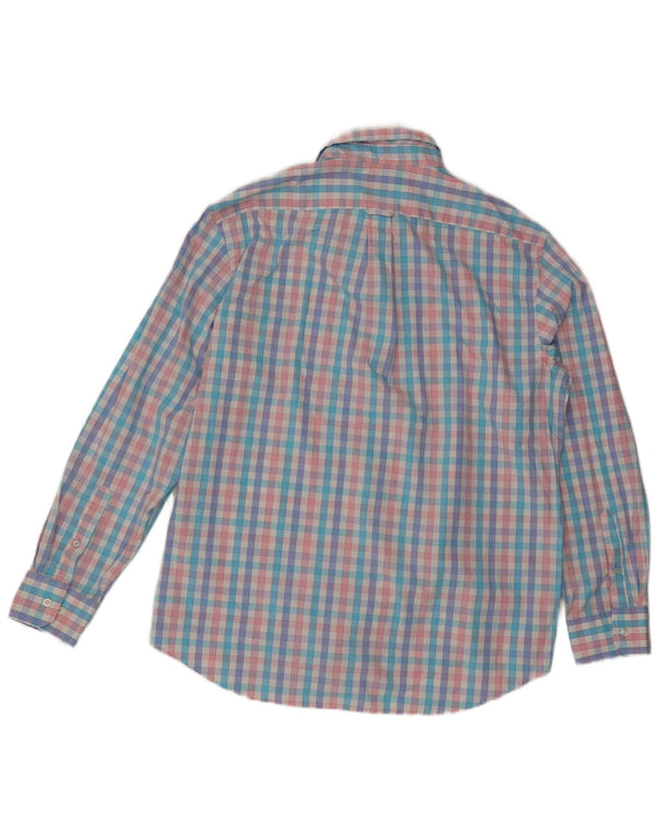 Camicia da uomo Izod XL in cotone a quadretti multicolore