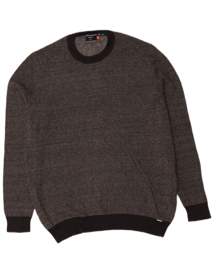 Maglione maglione girocollo da uomo SUPERDRY 2XL cotone grigio