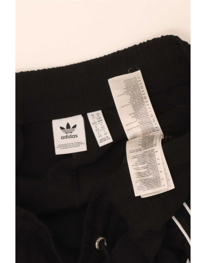 Pantaloni da tuta corti da donna Adidas UK 14 poliestere nero medio