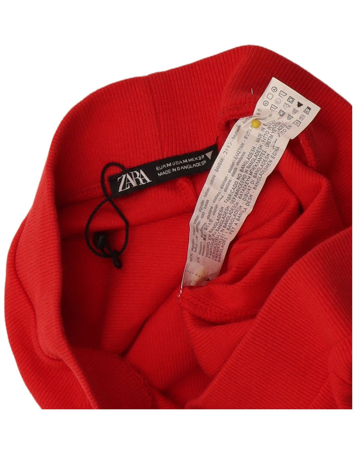 Leggings Zara da donna UK 12 cotone rosso medio