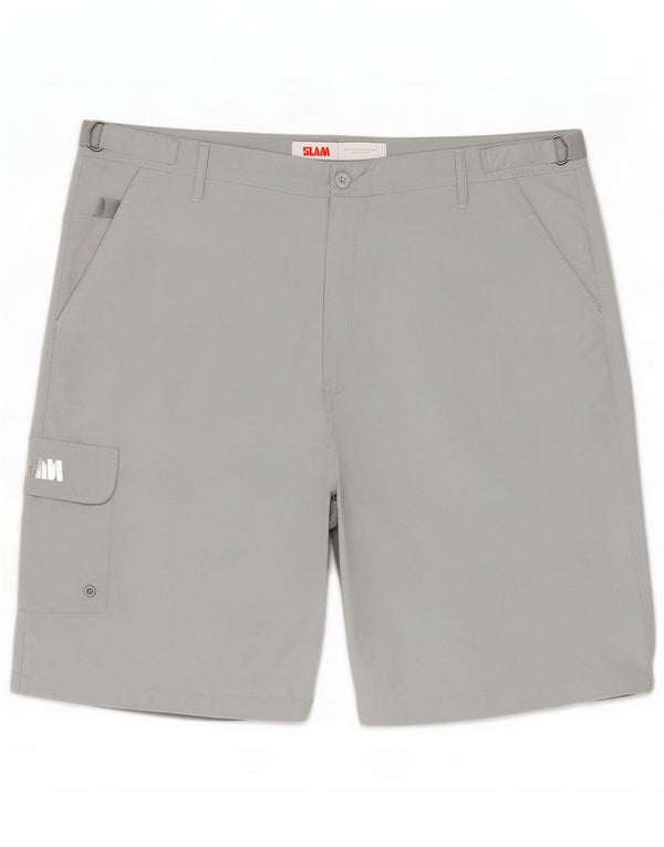 Pantaloncini cargo da uomo Slam 2XL W40 poliestere grigio