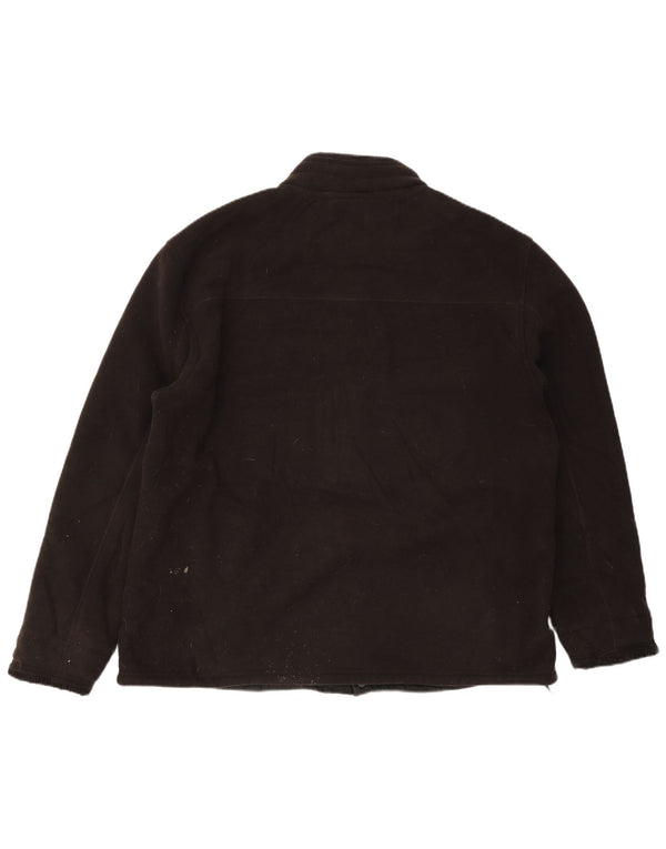 Giacca in pile Marks & Spencer da uomo Blue Harbour Sherpa UK 44 2XL Nera