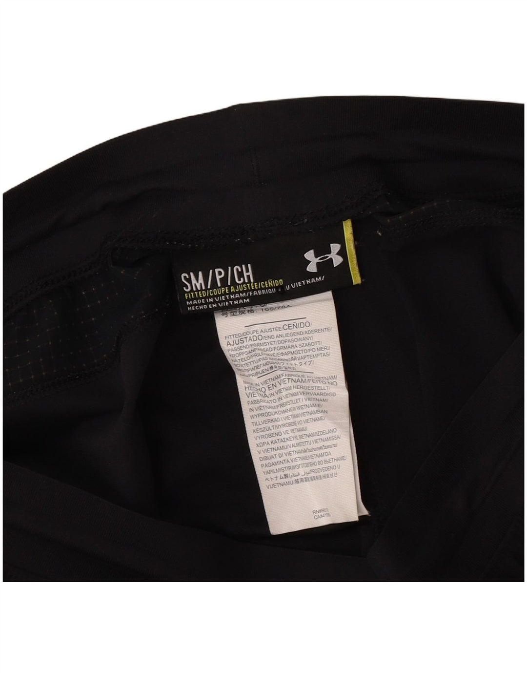 Leggings aderenti slim fit da uomo Under Armour piccoli in poliestere nero