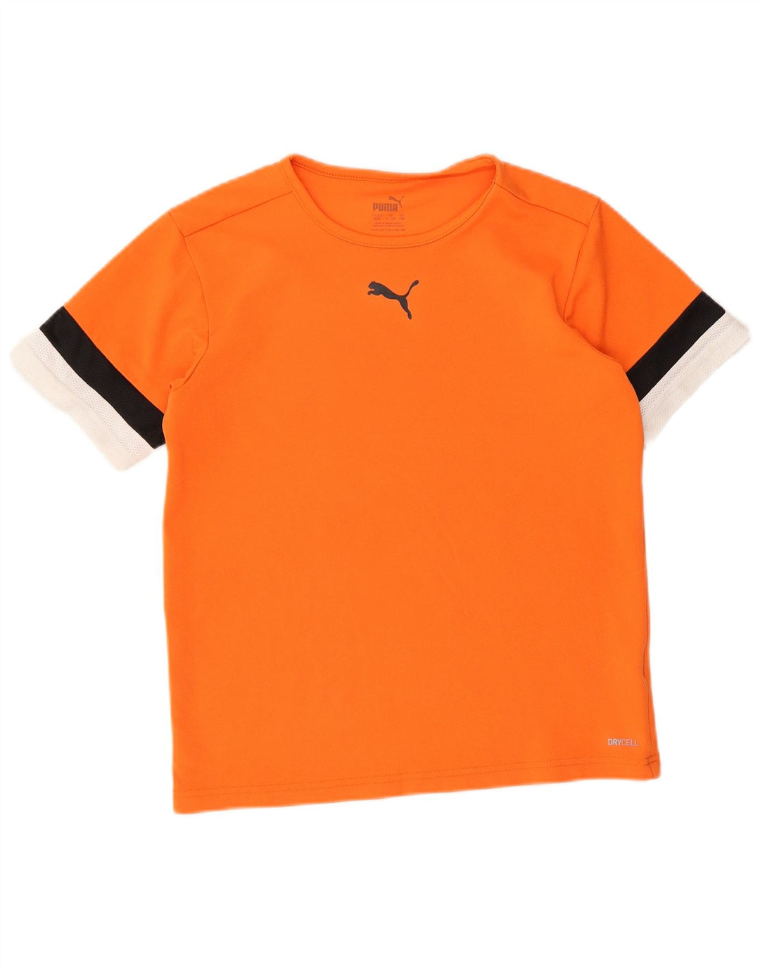 Maglietta Puma da ragazzo, 11-12 anni, in poliestere color block arancione