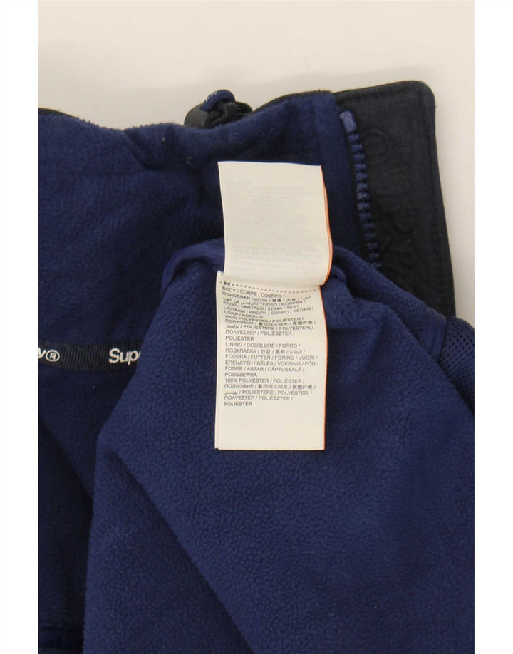 Giacca a vento da uomo Windtrekker Superdry UK 42 XL poliestere blu navy