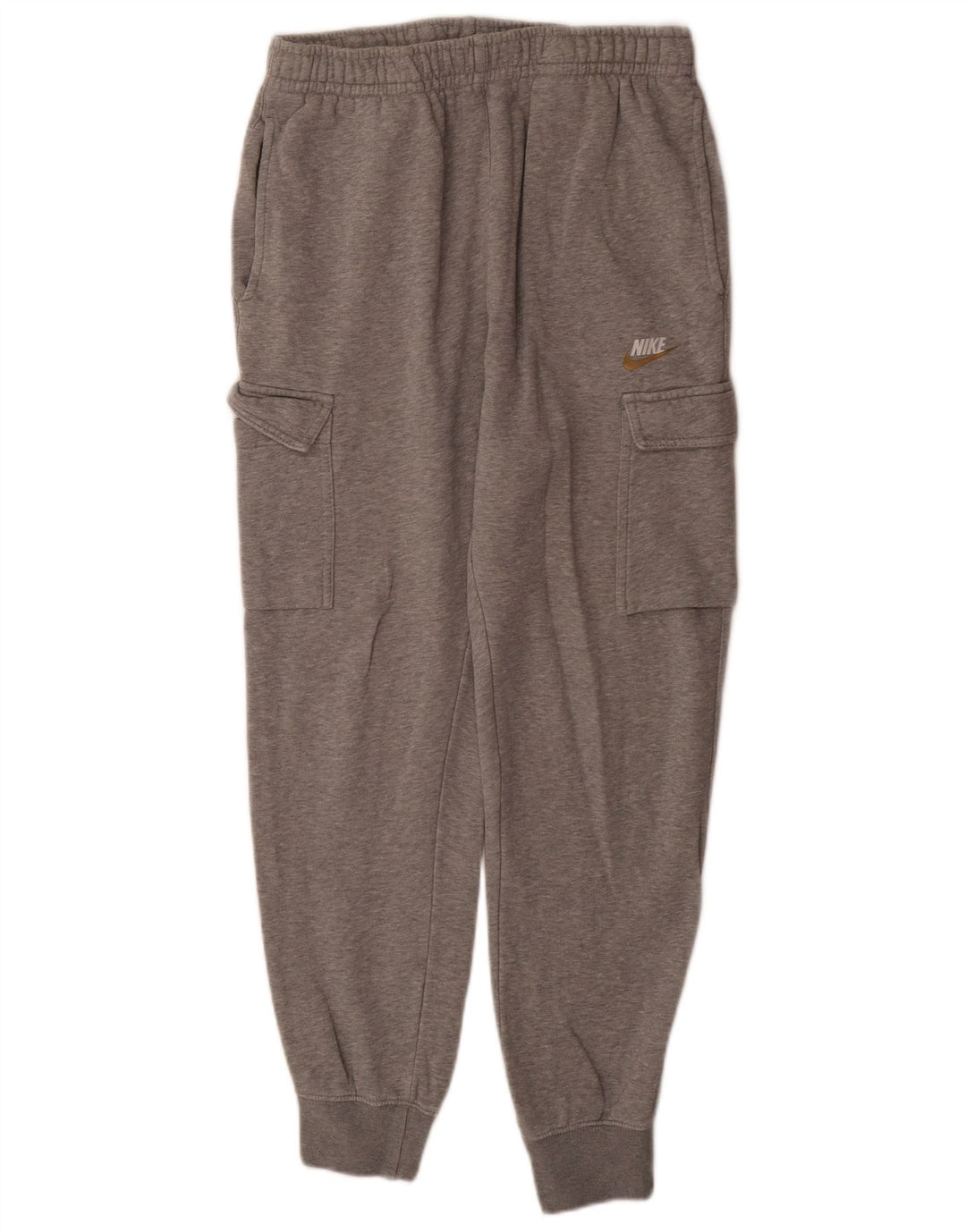 Pantaloni da tuta cargo Nike da uomo, pantaloni da jogging, piccoli, in cotone grigio screziato