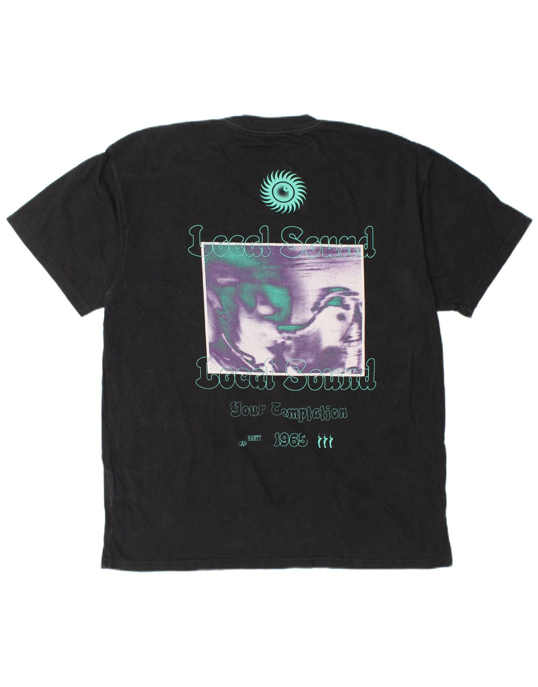 CARHARTT T-shirt grafica da uomo grande in cotone nero