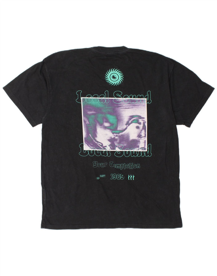 CARHARTT T-shirt grafica da uomo grande in cotone nero