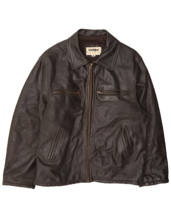 Giacca in pelle da uomo Conbipel UK 38 Marrone medio