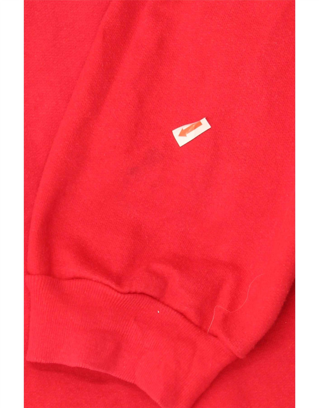 Maglione con cappuccio e zip da uomo Kappa grande rosso in cotone
