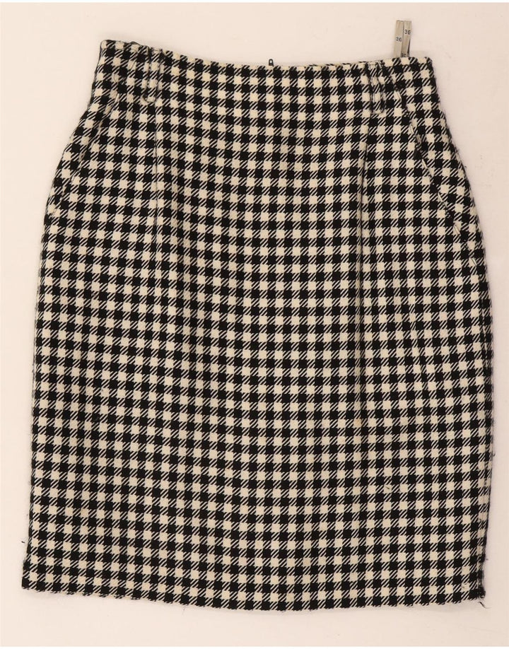 Gonna a tubino da donna Gerry Weber EU 36 piccola W26 lana pied de poule nera