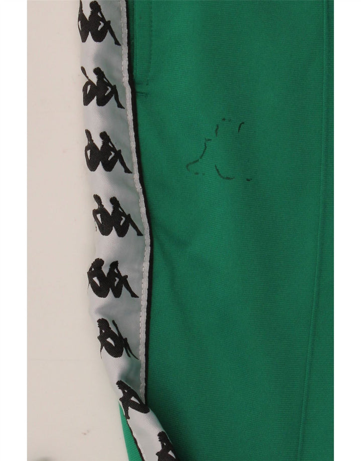 Pantaloni da tuta con grafica Kappa da uomo Joggers verde medio color block