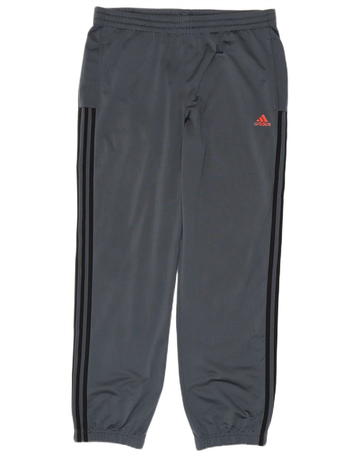 Pantaloni da tuta da uomo ADIDAS Joggers UK 44/46 Large Grigio Poliestere