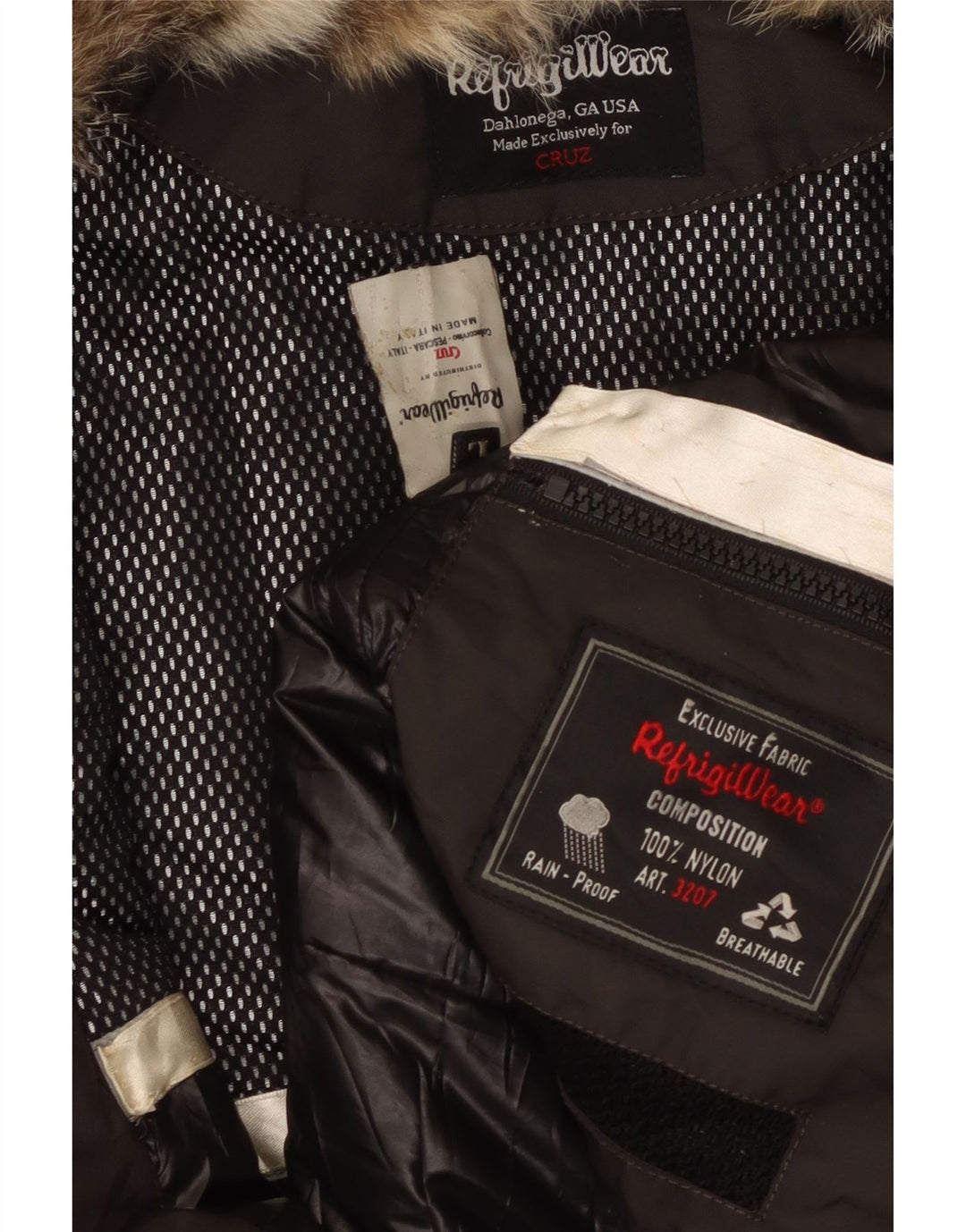 Giacca a vento Cruz da donna Refrigiwear UK 14 Large Grigia in poliammide