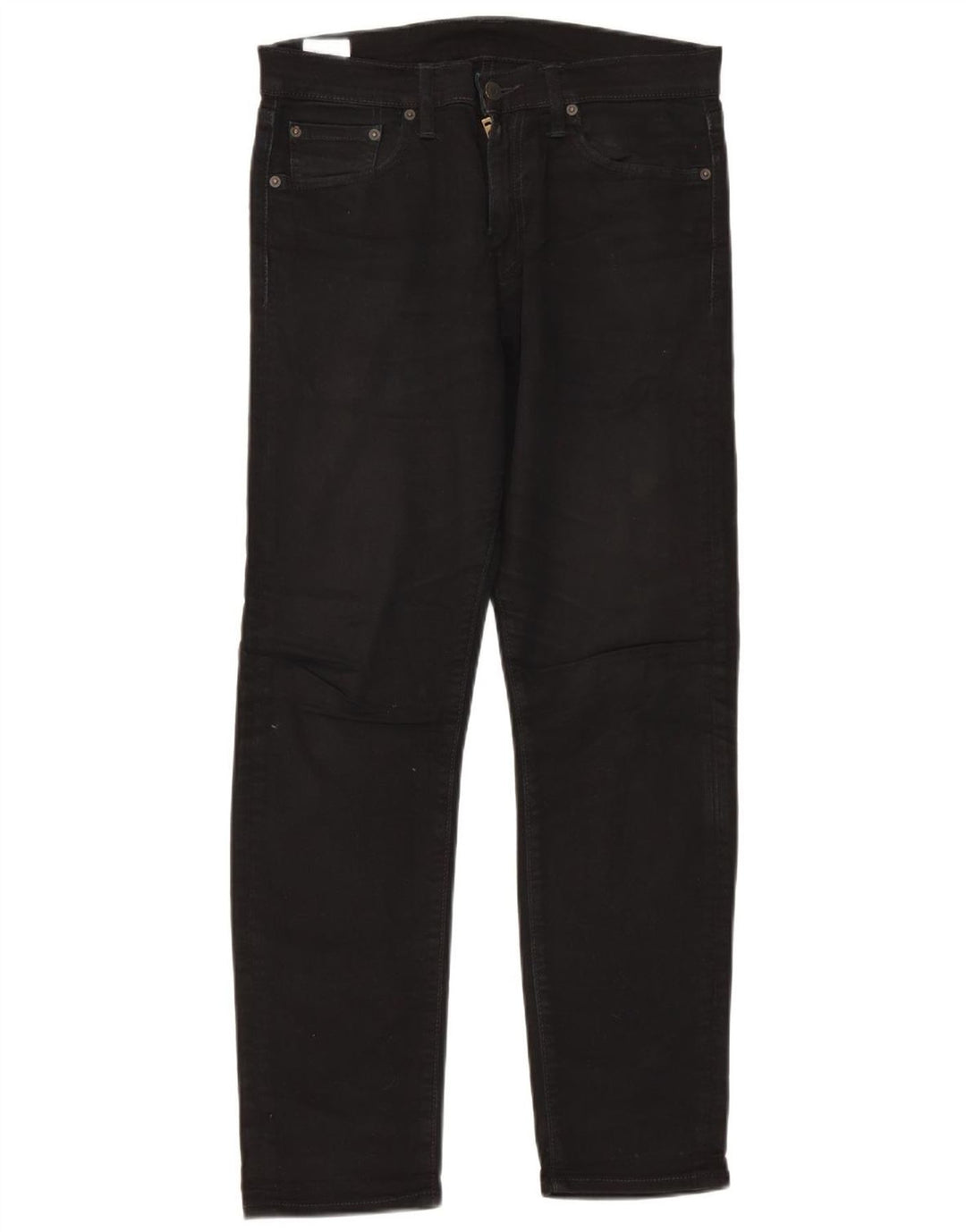 Levi's Uomo 508 Regular Tapered Jeans W30 L30 Cotone Nero