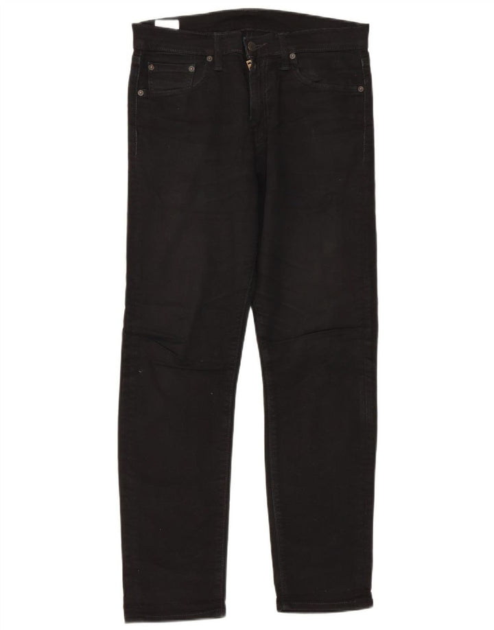Levi's Uomo 508 Regular Tapered Jeans W30 L30 Cotone Nero