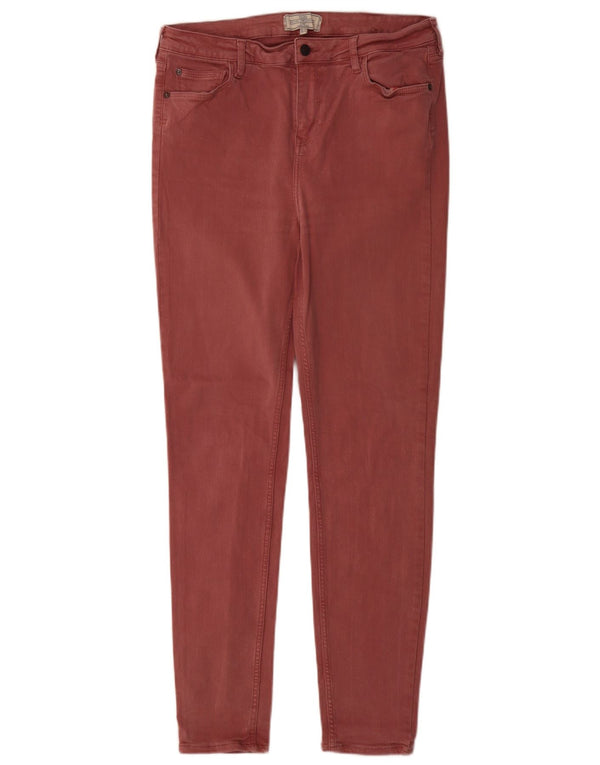 Jeans skinny da donna Fat Face UK 14 Large W30 L30 Cotone bordeaux