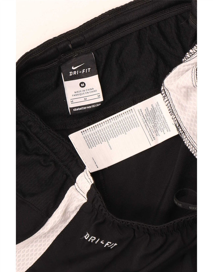 Pantaloncini sportivi Nike Dri Fit da uomo, colore nero medio, in poliestere color block