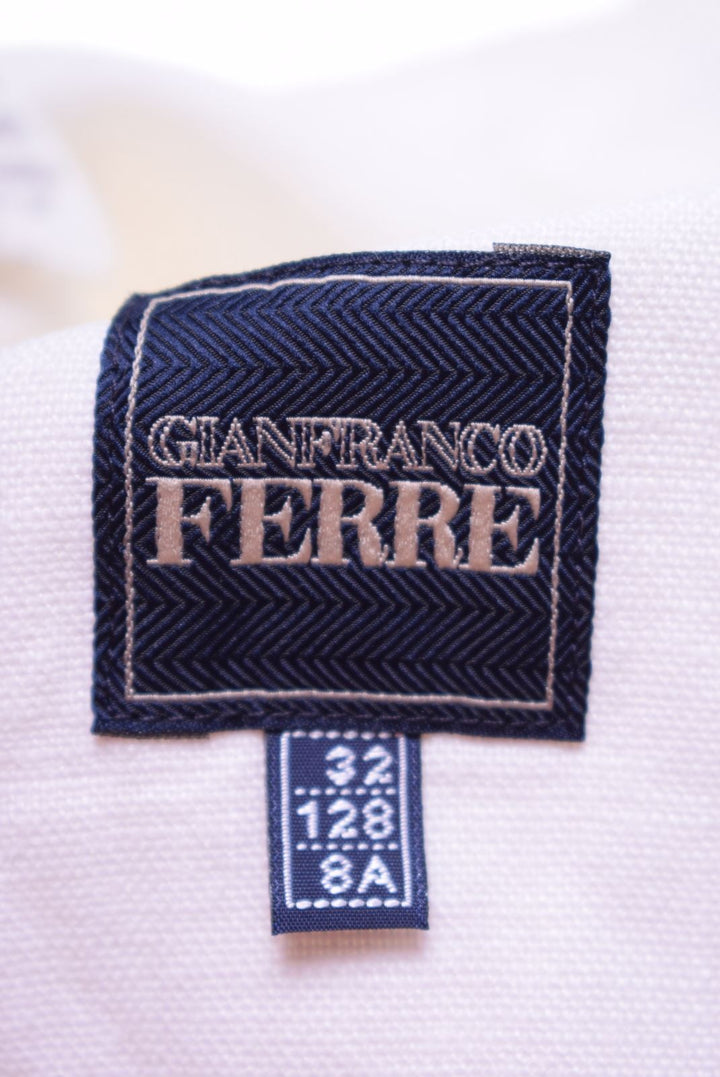 GIANFRANCO FERRE Giubbotto Bambino 7-8 Anni Lino Bianco