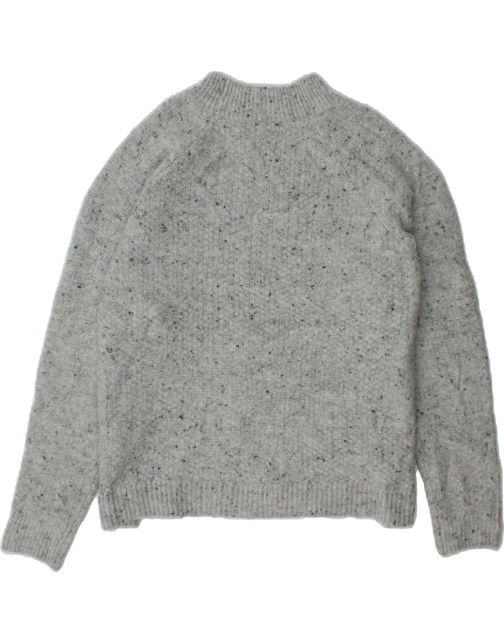 OASIS Womens Turtle Neck Jumper Sweater UK 16 Large Grey Flecked Acrylic Vintage Oasis and Second-Hand Oasis from Messina Hembry 