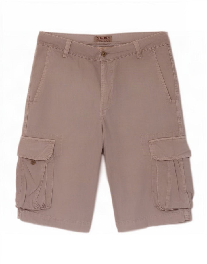 Pantaloncini cargo Zara da uomo EU 40 medi W31 viola