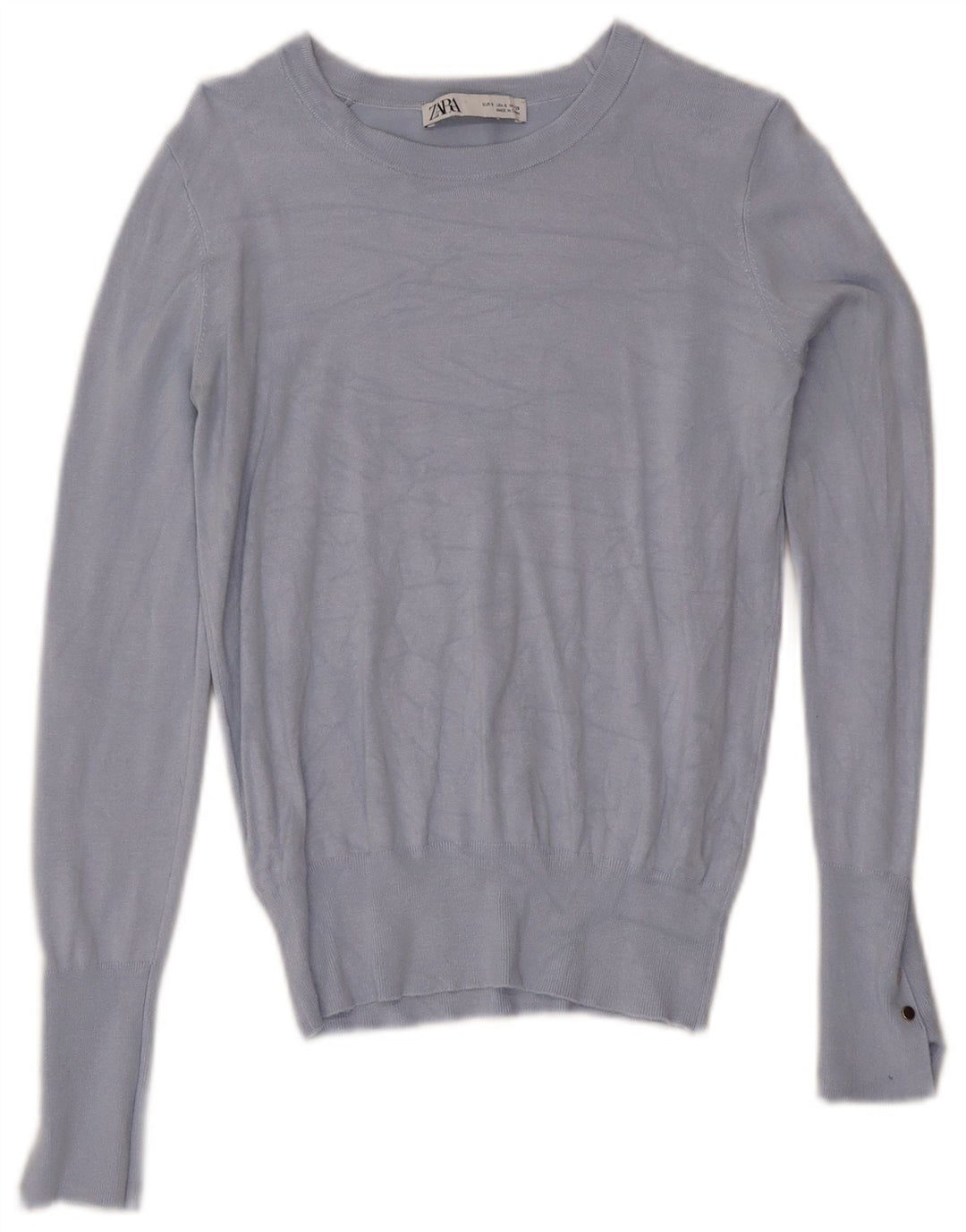 Maglione maglione con scollo a barca da donna Zara UK 10 piccolo blu