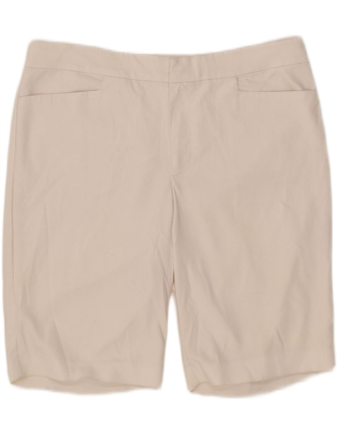 Pantaloncini casual da donna Chaps UK 16 grandi W36 cotone bianco