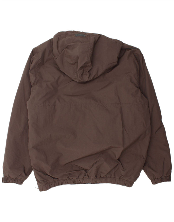 SNIPES Giacca anorak da uomo con cappuccio UK 42 XL Marrone Poliammide
