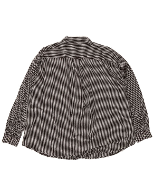 RUSSELL ATHLETIC Camicia da uomo Arkansas Razorbacks 3XL in cotone a quadretti nero