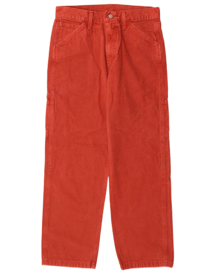 Jeans dritti cargo da uomo Levi's W30 L30 in cotone rosso
