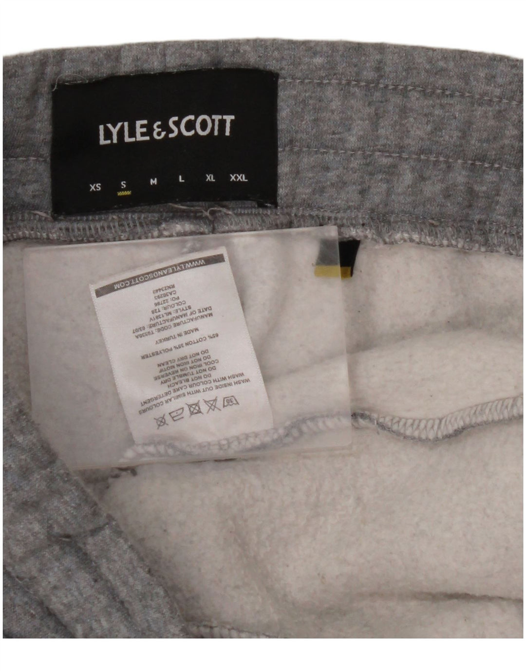 Pantaloni da tuta da uomo LYLE & SCOTT Joggers piccoli in cotone grigio