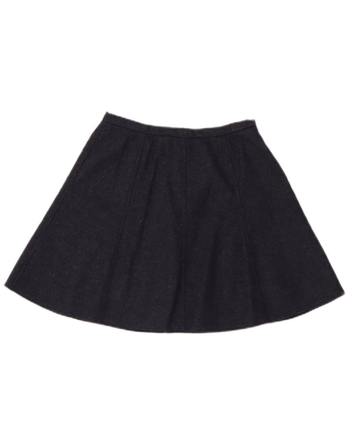 Minigonna vintage da donna W26 piccola blu navy